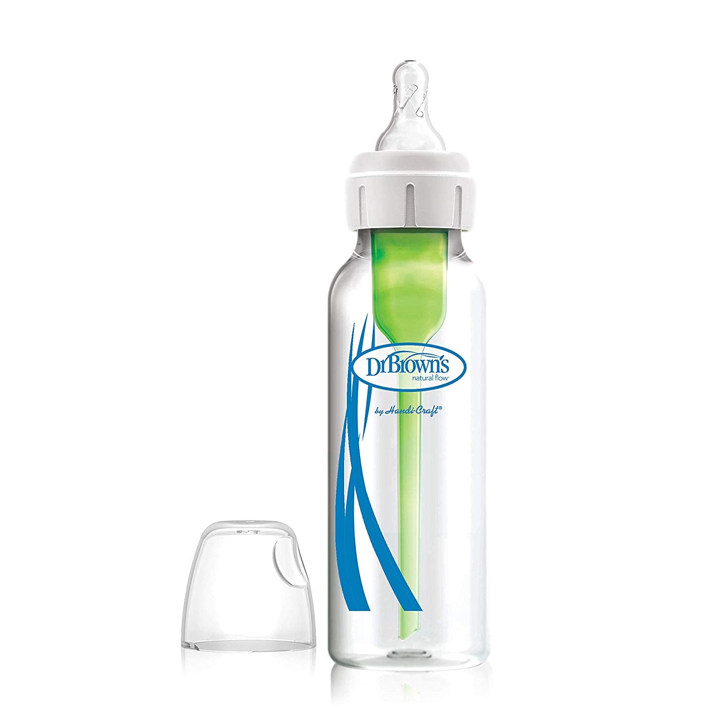 8oz Options+ Glass Narrow Bottles - 2 Pack