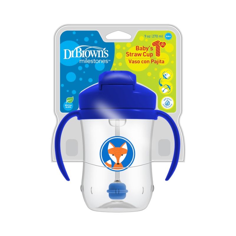 Babys First Straw Cup - Blue