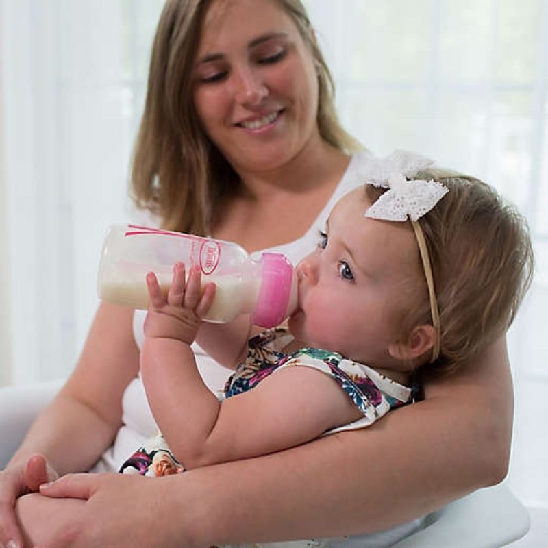 Options+ Wide Neck  9oz Bottle - Pink (2 Pack)