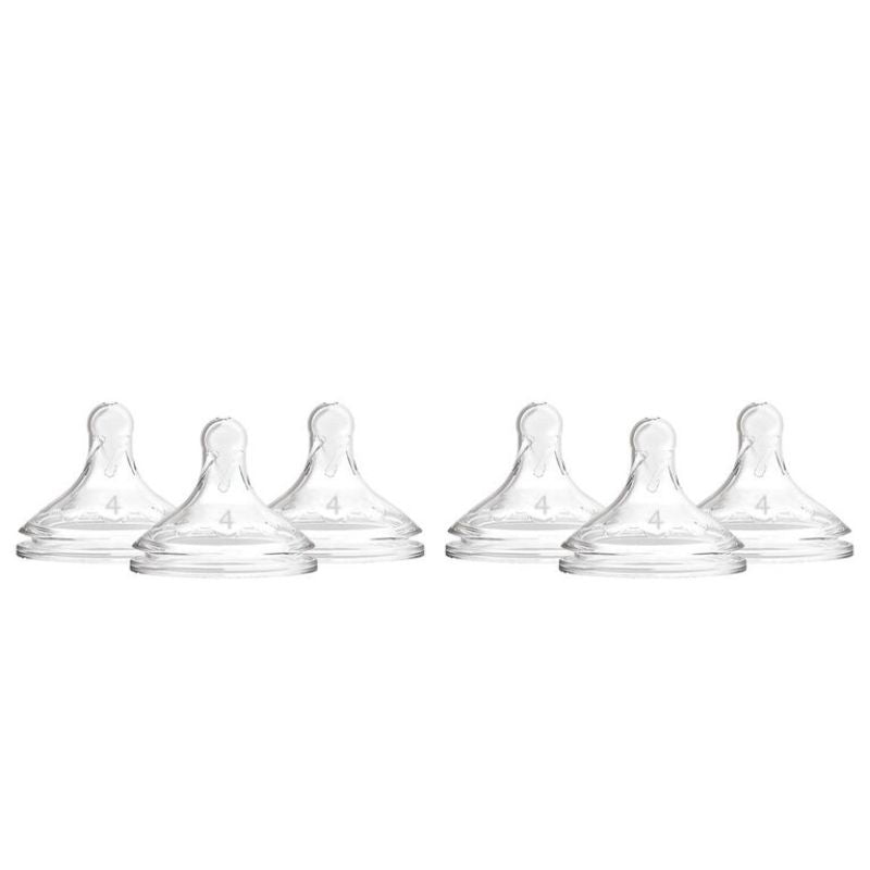 Options+ Wide Neck Nipples - 6 Pack