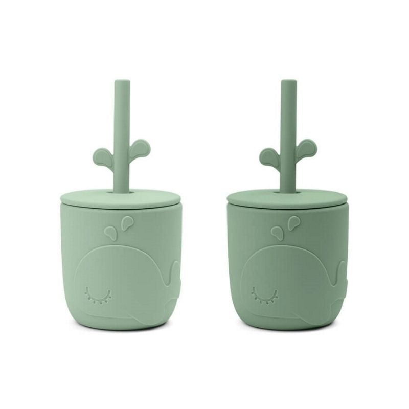 Peekaboo Straw Cup 2-pack Wally