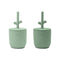 Peekaboo Straw Cup 2-pack Wally Green