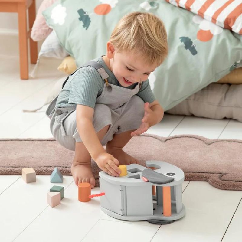 Shape Sorting Box - Elphee Grey