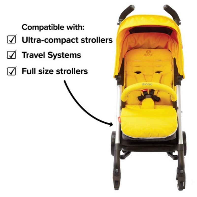 Reversible Stroller Comfort Liners Yellow Sulphur