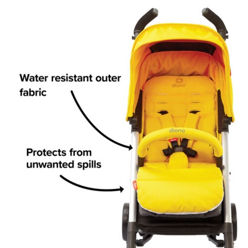 Reversible Stroller Comfort Liners Yellow Sulphur