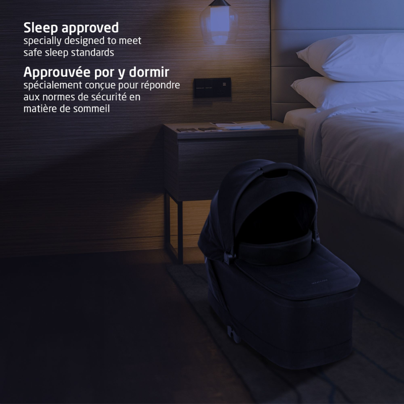 Oria Bassinet Carry Cot - Twillic Black