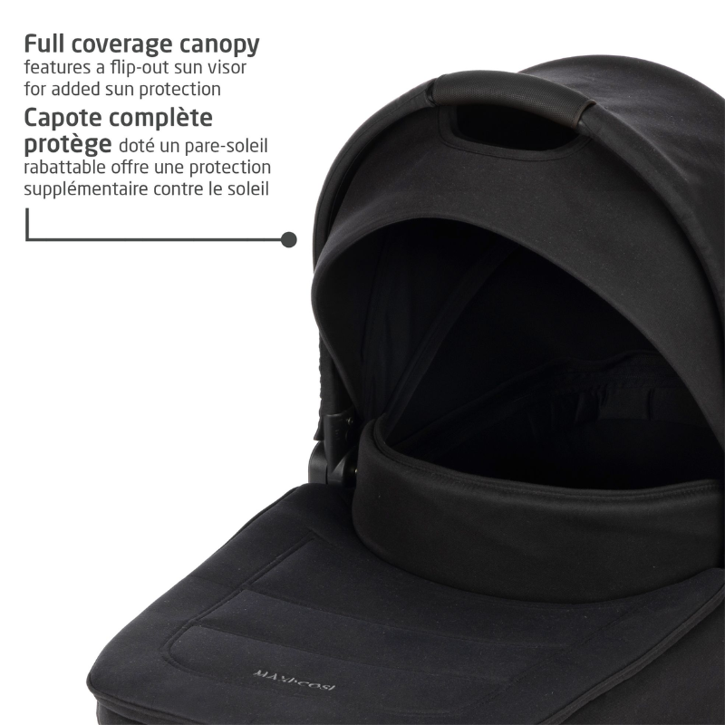 Oria Bassinet Carry Cot - Twillic Black