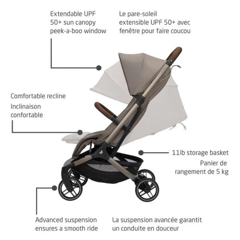 Oxford Cabin Lightweight Travel Stroller