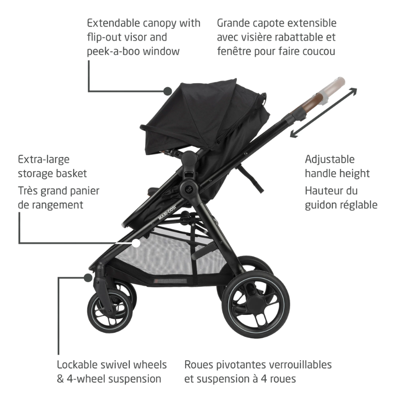 Zelia Luxe 5-in-1 Modular Travel System