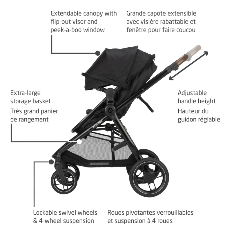 maxi cosi jogger travel system Zelia Luxe 5-in-1 Modular Travel System | Snuggle Bugz