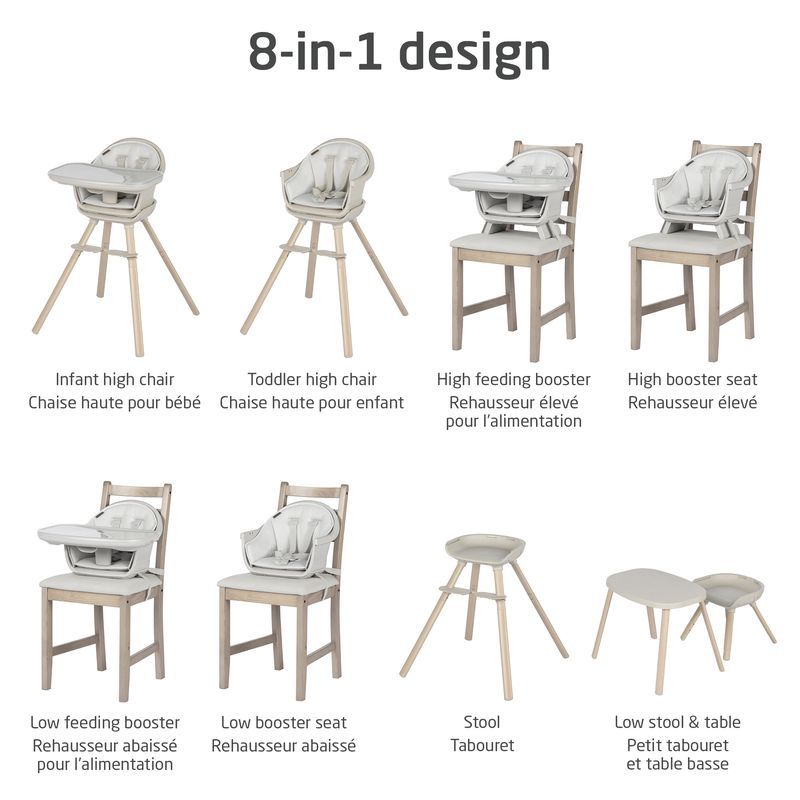 Moa 8-in-1 High Chair Snuggle Bugz Canada's Baby Store