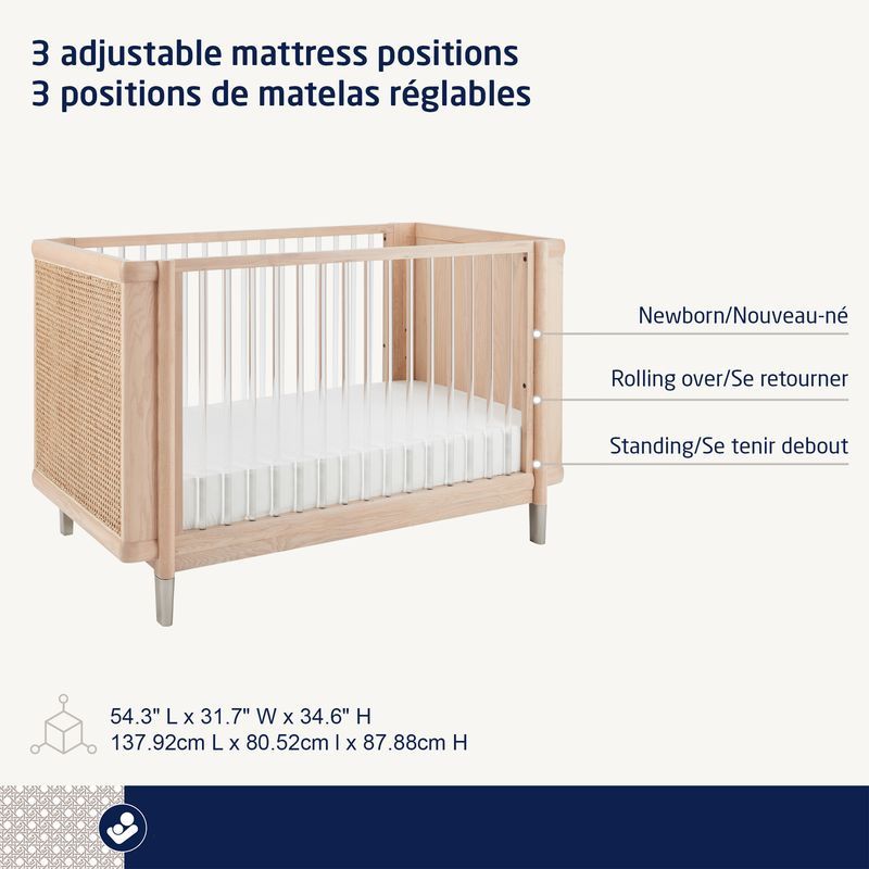 Brisa 4-in-1 Convertible Crib with Toddler Bed/Daybed Conversion Kit