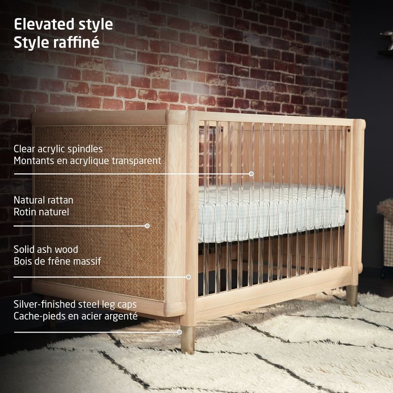 Brisa 4-in-1 Convertible Crib with Toddler Bed/Daybed Conversion Kit