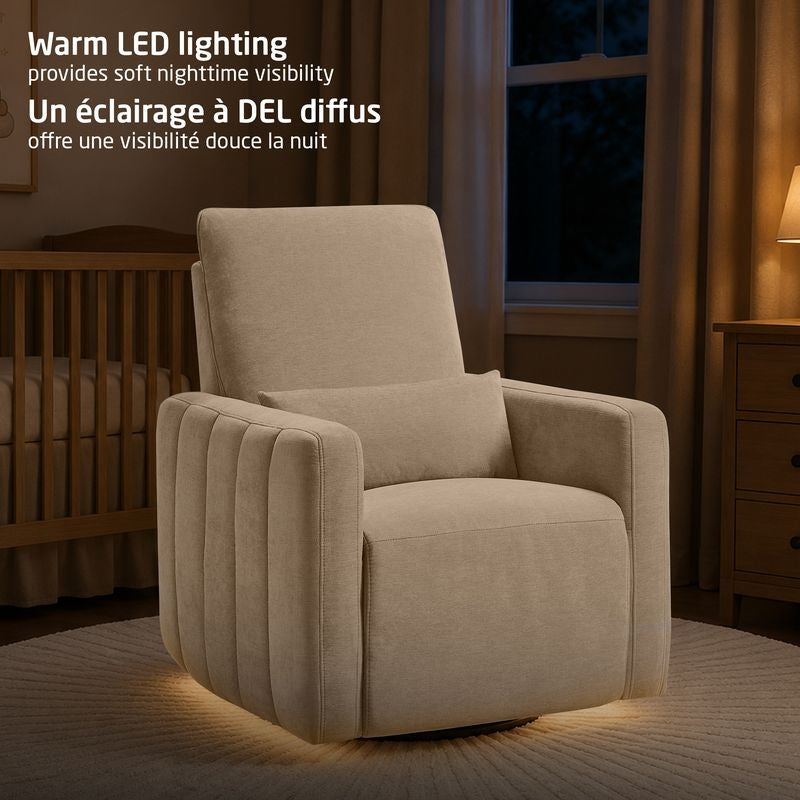 Dorian Channel Swivel Glider & Power Recliner