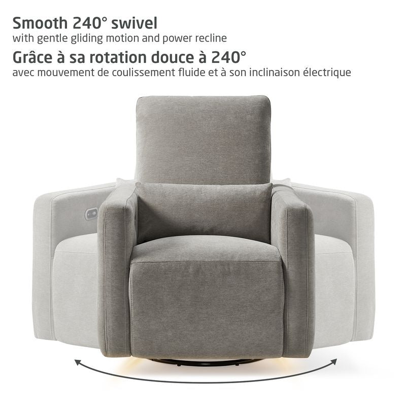 Dorian Channel Swivel Glider & Power Recliner