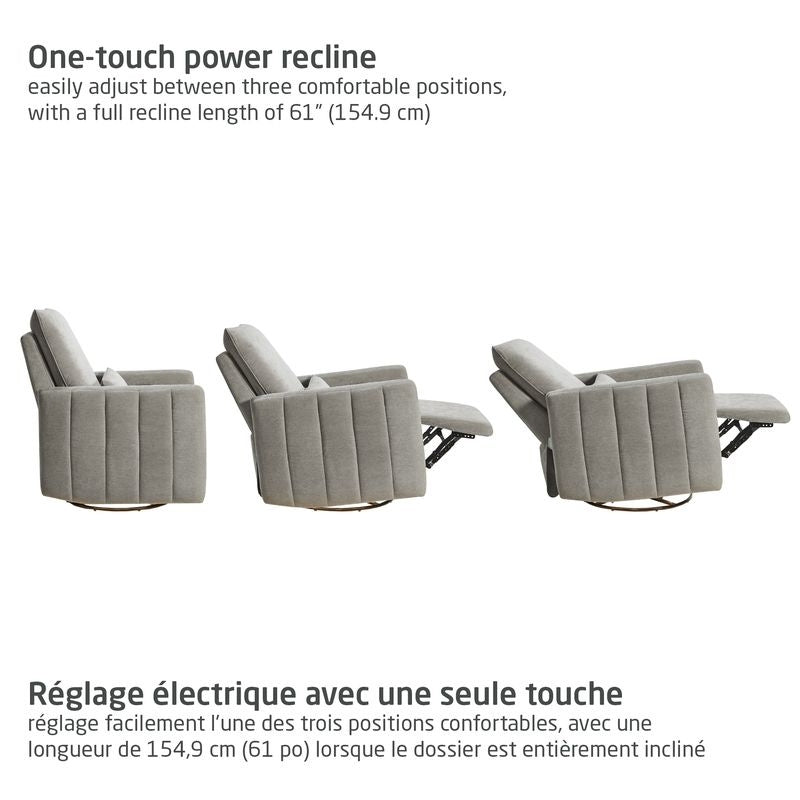 Dorian Channel Swivel Glider & Power Recliner