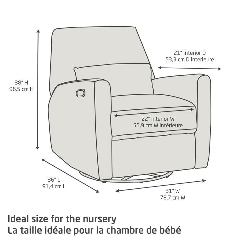Ansel Swivel Glider and Power Recliner