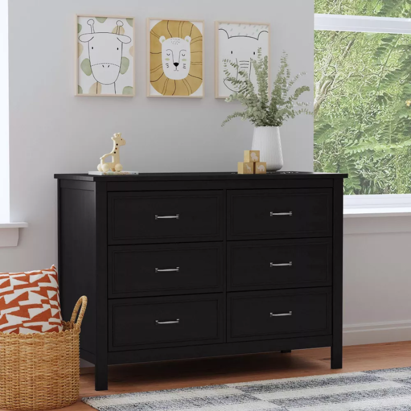 Charlie 6-Drawer Double Dresser by DaVinci at $499! Shop now at Nestled by Snuggle Bugz for Dressers.