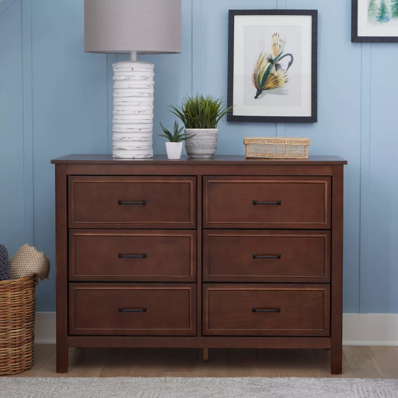 Charlie 6-Drawer Double Dresser by DaVinci at $499! Shop now at Nestled by Snuggle Bugz for Dressers.