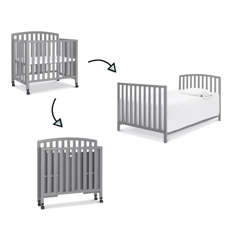 Dylan Folding Portable 3-in-1 Mini Crib by DaVinci at $299! Shop now at Nestled by Snuggle Bugz for Cribs.