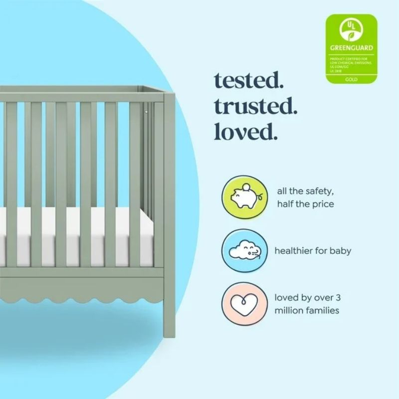 Sammy Scallop 4-in-1 Convertible Crib