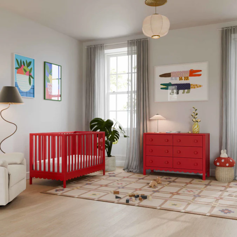Sammy Scallop 4-in-1 Convertible Crib