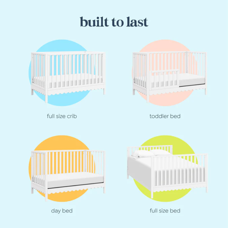 Sammy Scallop 4-in-1 Convertible Crib