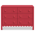 Sammy Scallop 6-Drawer Dresser