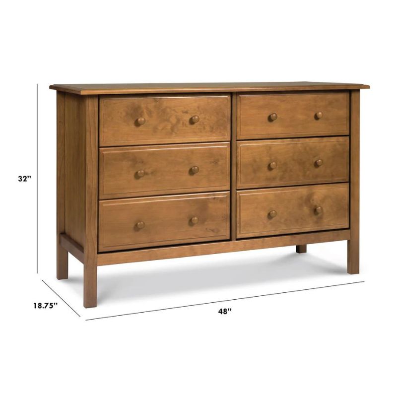 Jayden 6-Drawer Double Wide Dresser by DaVinci at $499! Shop now at Nestled by Snuggle Bugz for Dressers.