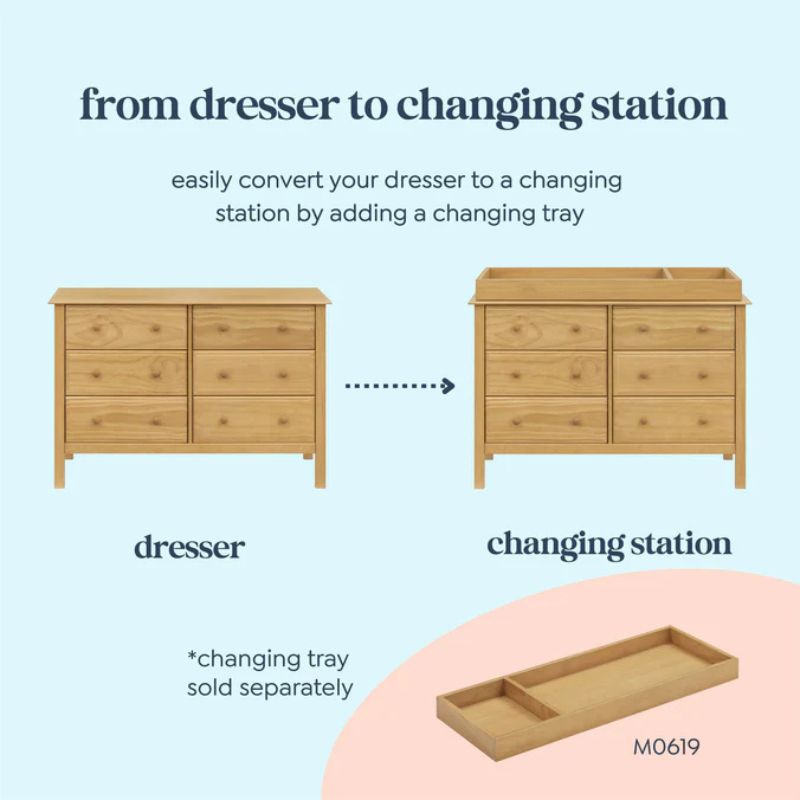 Jayden 6-Drawer Double Wide Dresser