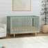 Marley 3-in-1 Convertible Crib - Light Sage / Honey
