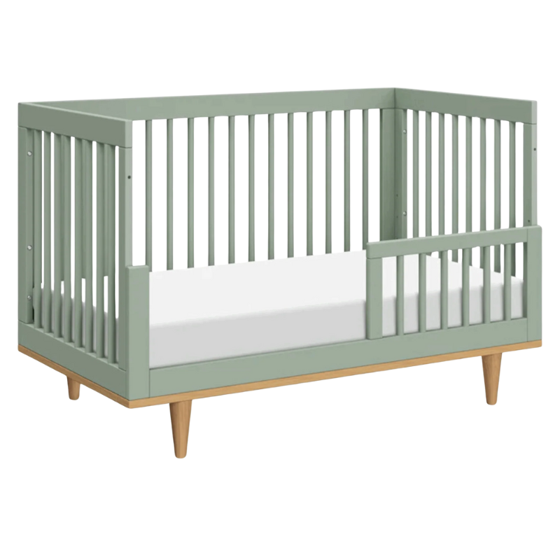 Marley 3-in-1 Convertible Crib - Light Sage / Honey