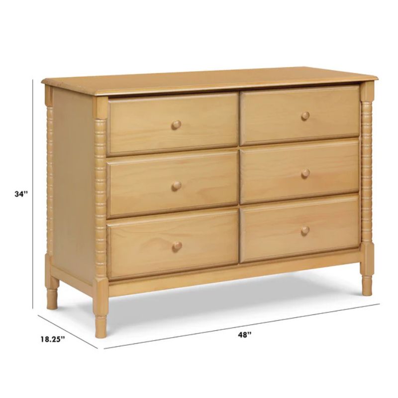 Jenny Lind Spindle 6-Drawer Dresser