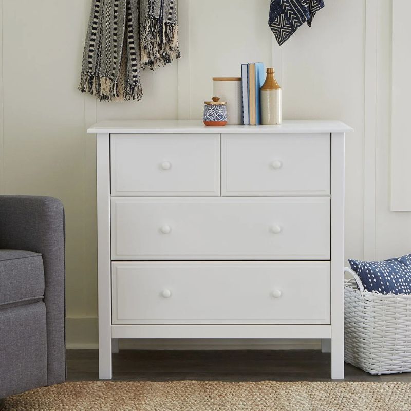 Autumn 4 Drawer Dresser - White