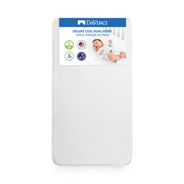 DaVinci Deluxe Coil Dual-Sided Mattress by DaVinci Baby at $199! Shop now at Nestled by Snuggle Bugz for Nursery & Décor.