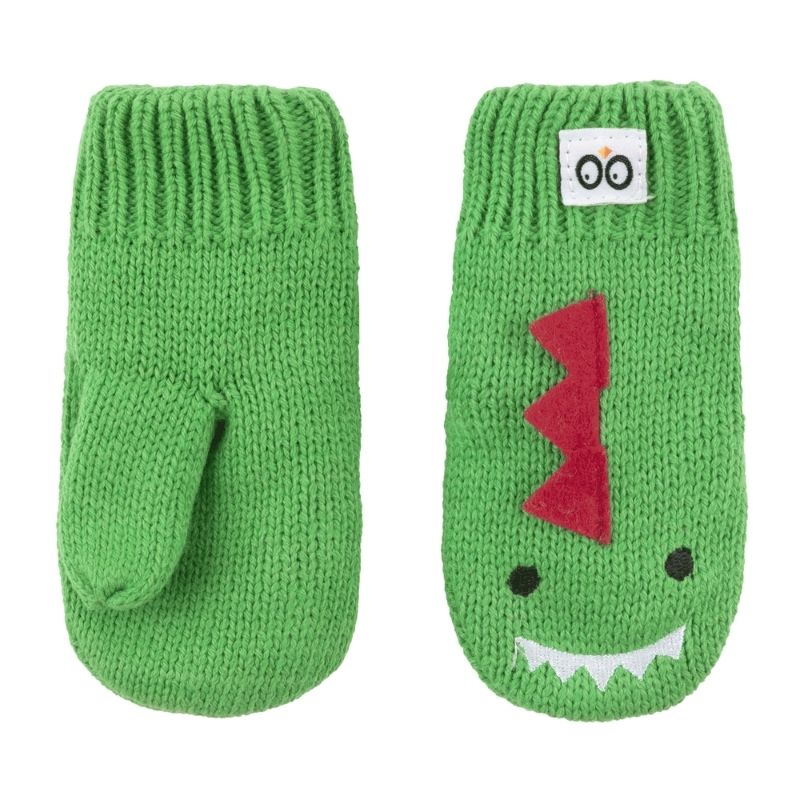 Toddler Knit Mittens Devin Dino