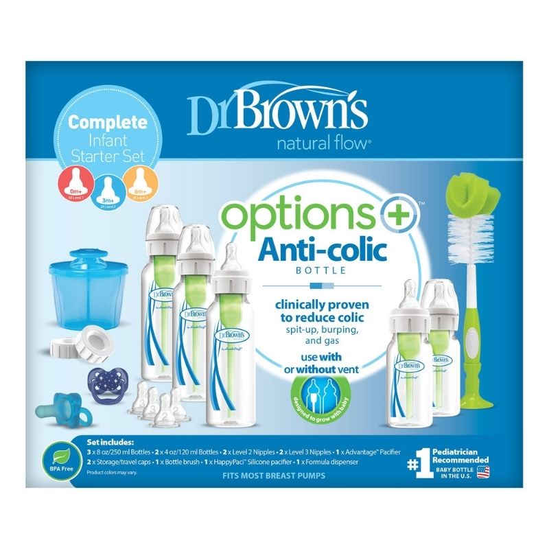 Complete Options+ Infant Starter Bottle Set Blue