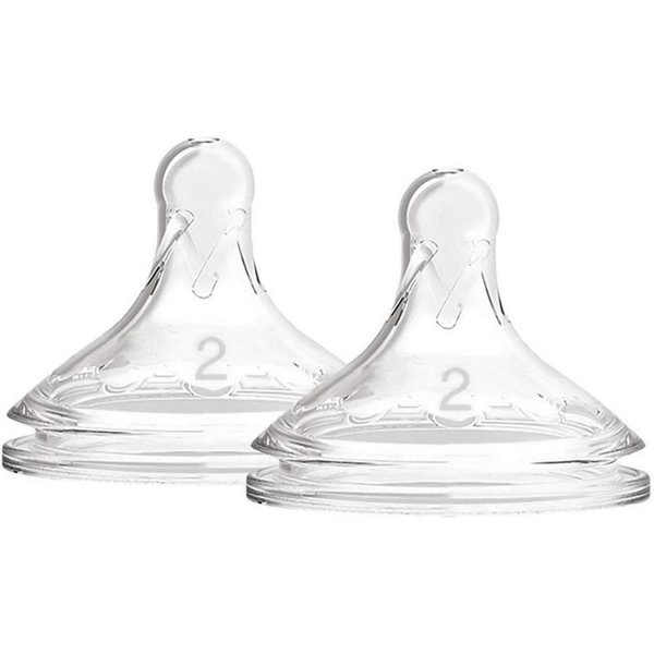Options+ Wide Neck Nipples - 2 Pack Level 2