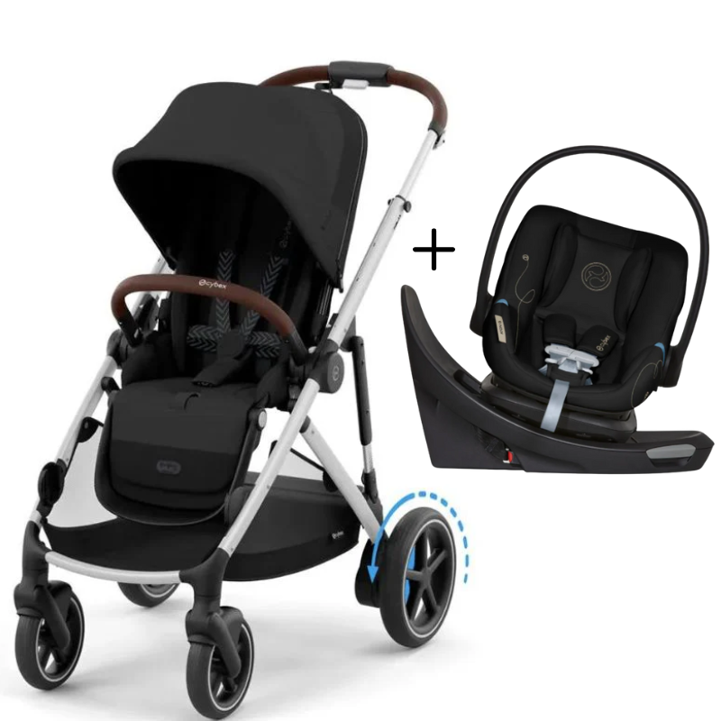 e-Gazelle S + Aton G Swivel Infant Car Seat Travel System