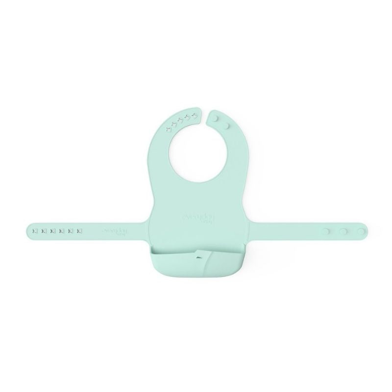 Silicone Baby Bib Mint Green