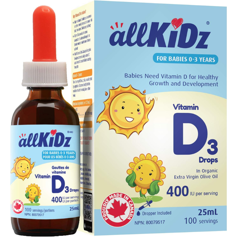 Vitamin D3 Drops for Infants - 25mL