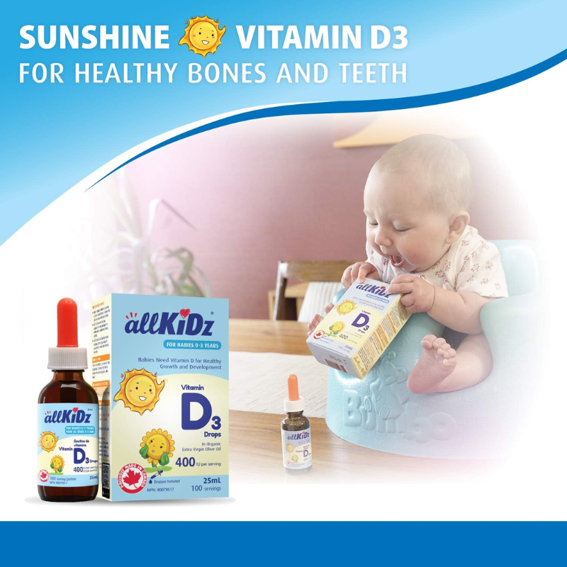 Vitamin D3 Drops for Infants - 25mL