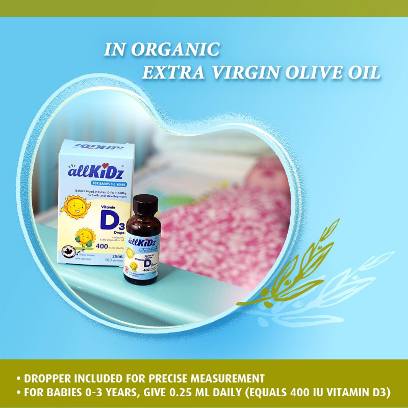 Vitamin D3 Drops for Infants - 25mL