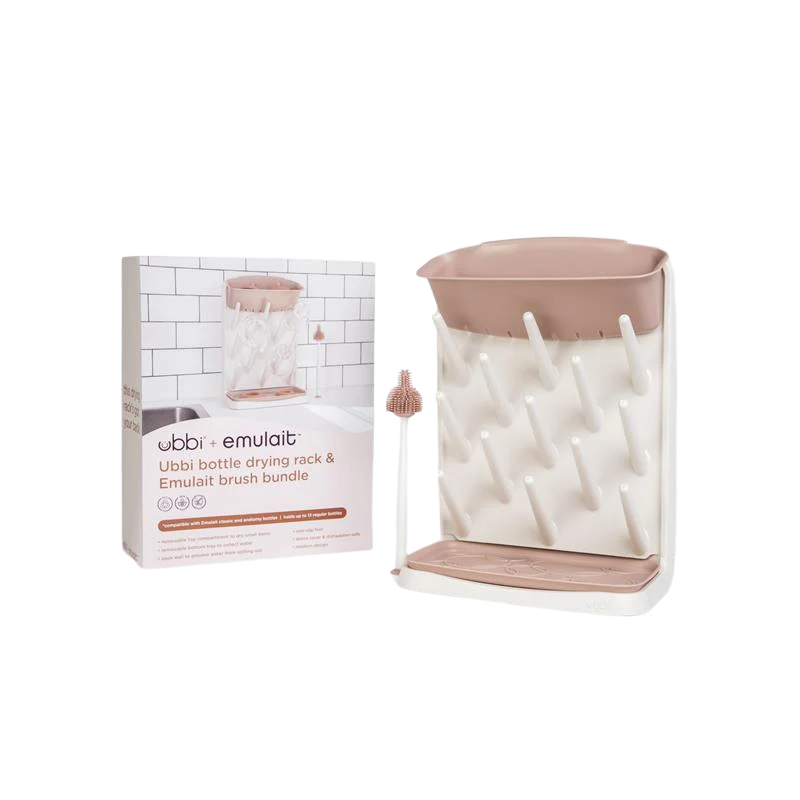 Ubbi Drying Rack and Brush