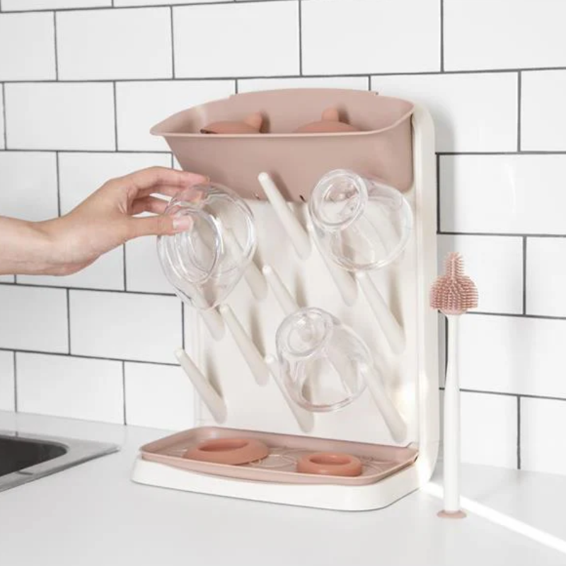 Ubbi Drying Rack and Brush