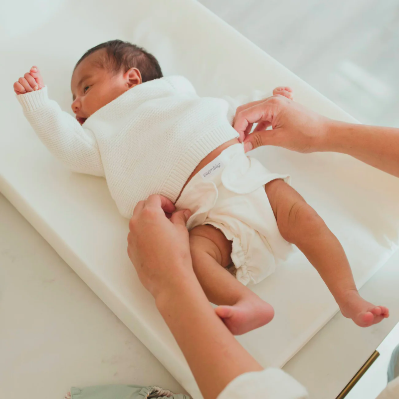 Couche intérieure ajustée en coton biologique, paquet de 3