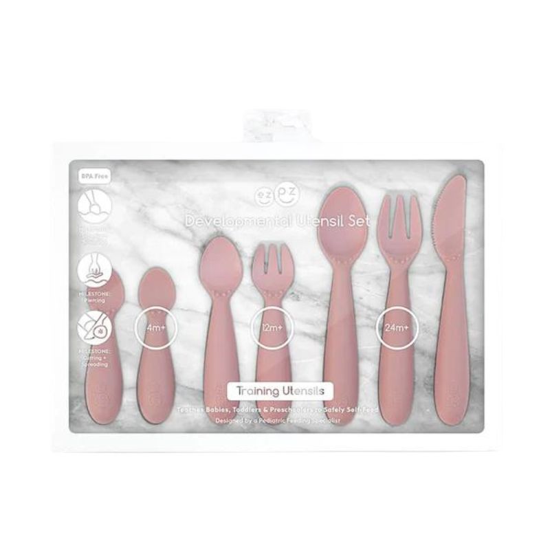 Developmental Utensil Set Blush