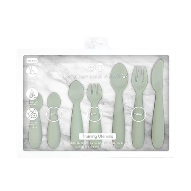 Developmental Utensil Set Sage