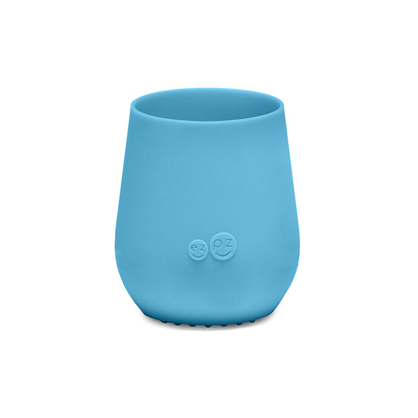 ezpz Tiny Cup (Blue) - 100% Silicone Training Cup for Infants - Designed by  a Pediatric Feeding Specialist - 4 Months+