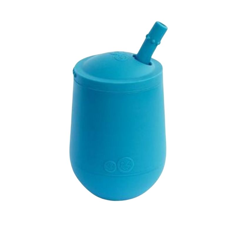 Mini Cup + Straw Blue